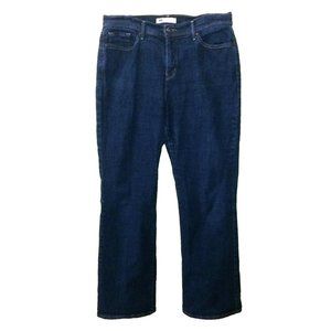 Levi's 512 Women's Jeans Size 14 High Rise Bootcut Perfectly Slimming Dark Denim